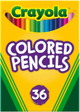 Crayola Colored Pencils (36ct), Kids Pencil Set, Pre-Sharpened Coloring Book Pencils for Kids & Adults, Arts & Crafts Supplies, Coloring Gift, Ages 3+