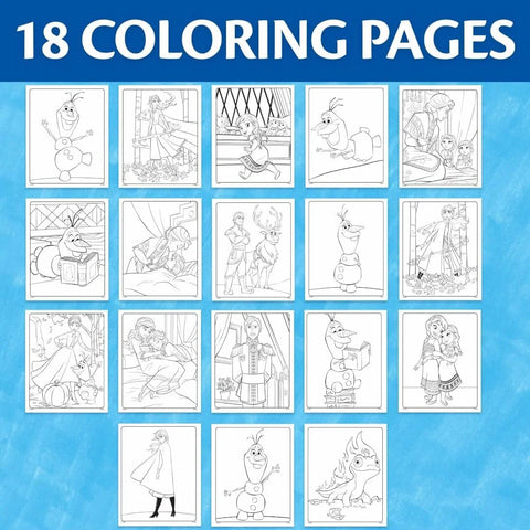 Crayola Frozen Color Wonder Coloring Set, 18 Mess Free Coloring Pages for Toddlers, Toys for Kids, Toddler Gifts