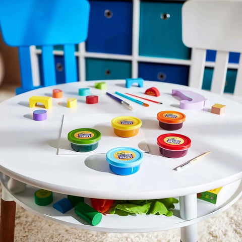 Crayola Spill Proof Paint Set Washable Paint for Kids, Teacher School Supplies & Essentials, Includes Brush & Paper, Arts & Crafts, Toddler Gift, Ages 3+