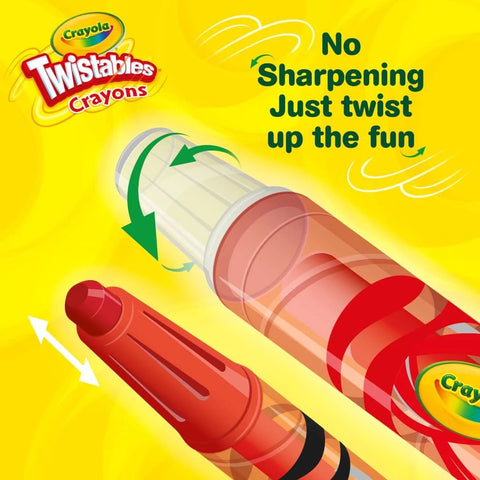 Crayola Twistables Crayons for Kids (24ct) Cute School Supplies for Toddlers, Preschool, Kindergarten, Elementary, Gifts for Boys & Girls, Ages 3, 4, 5