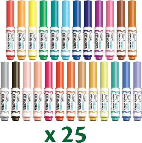 Crayola Pip-Squeaks Washable Marker Set (65ct), Coloring Set, Drawing Art Supplies for Kids, Spring Craft Kit, Travel Activity, Gifts for Kids