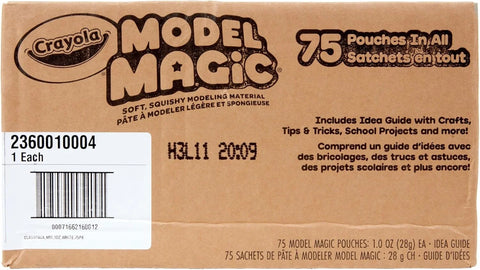 Crayola Model Magic - White (75ct), 1oz Modeling Air Dry Clay Alternative, Teacher Classroom Must Haves, Bulk School Supplies for Kids, 3+