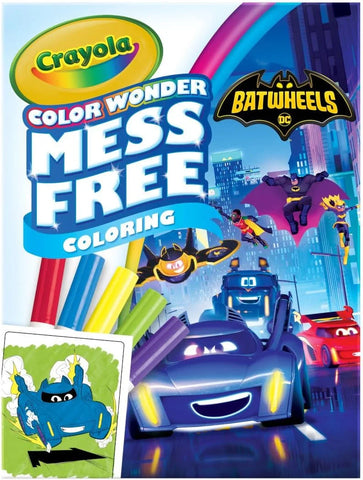 Crayola Batwheels Color Wonder Activity Set, Batman Mess Free Coloring Pages for Toddlers, Batman Gifts, Toys for Boys & Girls