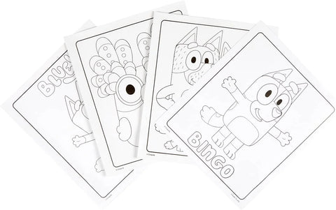 Crayola Bluey Color Wonder Coloring Set, 18 Mess Free Toddler Coloring Pages & 5 Markers, Bluey Activity Set for Kids, Gift for Toddlers, Ages 3+