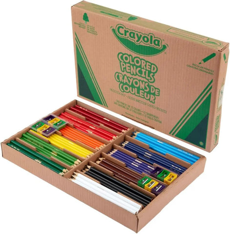 Crayola Colored Pencils Classpack (240ct), Teacher Must Haves, Classroom Essentials, Bulk Colored Pencils for Kids, 12 Colors, Back to for School Coloring Supplies