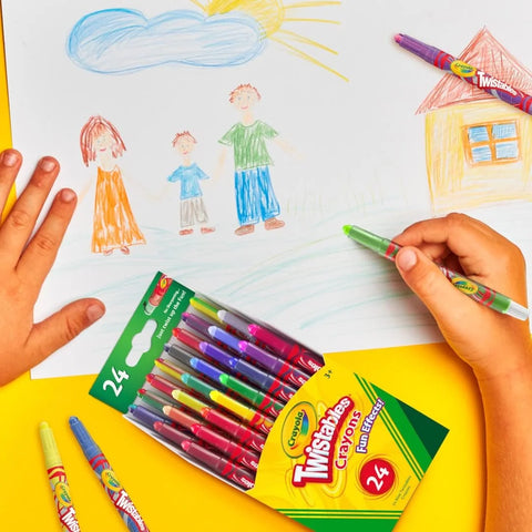 Crayola Twistables Crayons for Kids (24ct) Cute School Supplies for Toddlers, Preschool, Kindergarten, Elementary, Gifts for Boys & Girls, Ages 3, 4, 5