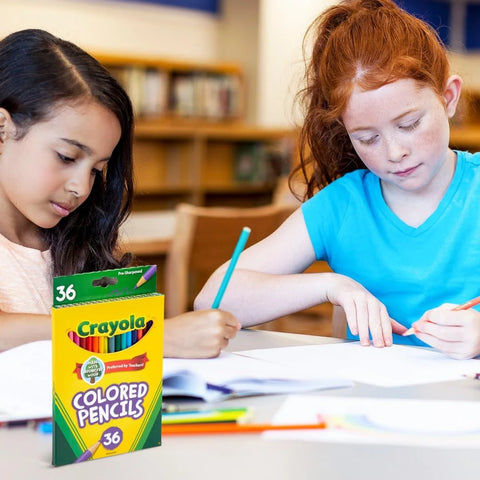 Crayola Colored Pencils (36ct), Kids Pencil Set, Pre-Sharpened Coloring Book Pencils for Kids & Adults, Arts & Crafts Supplies, Ages 3+ (Pack of 12)