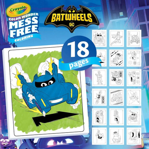 Crayola Batwheels Color Wonder Activity Set, Batman Mess Free Coloring Pages for Toddlers, Batman Gifts, Toys for Boys & Girls