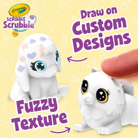 Crayola Scribble Scrubbie Baby Pets Nursery, Baby Animal Toys for Toddlers & Kids, Gift for Girls & Boys, Ages 3, 4, 5