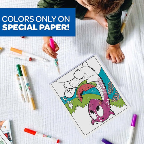 Crayola Color Wonder Prehistoric Pals, Dinosaur Coloring Pages, Mess Free Coloring for Toddlers, Dinosaur Toys, Toddler Travel Activity & Gifts