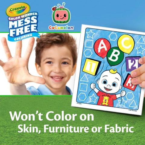 Crayola Cocomelon Color Wonder Coloring Set, Cocomelon Coloring Pages, Mess Free Coloring for Toddlers, Travel Activity, Gift for Kids